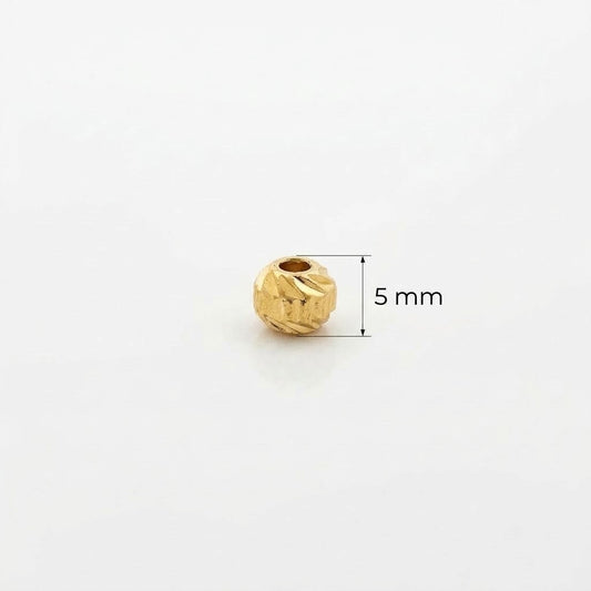 Balín 5 mm Oro 18k laminado -  Romano x Unidad