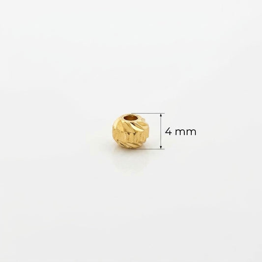 Balín 4 mm Oro 18k laminado -  Romano x Unidad