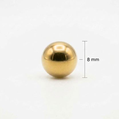 Balín 8mm Oro 18k laminado -  Dorado x Unidad (Copia)