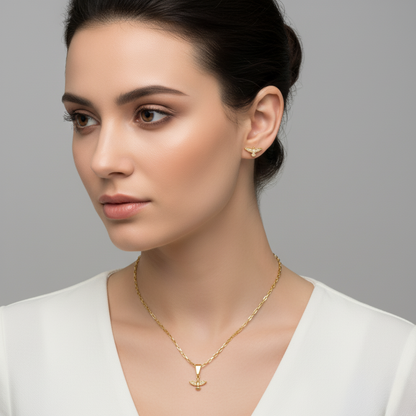 Set Cadena, dije y topitos Paloma