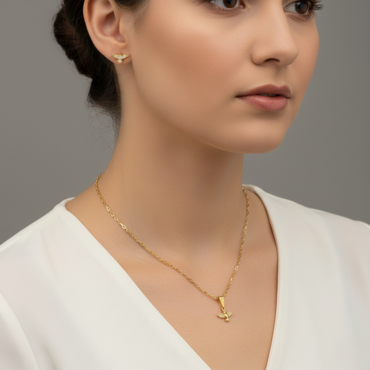 Set Cadena, dije y topitos Paloma