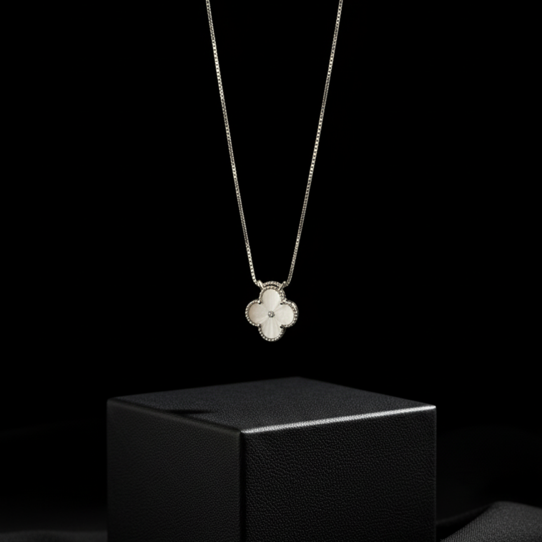 S-40002 - Gargantilla Clover con Cadena Veneciana