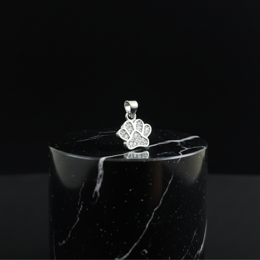 JP23354 - Dije Huella de Perro con Circones