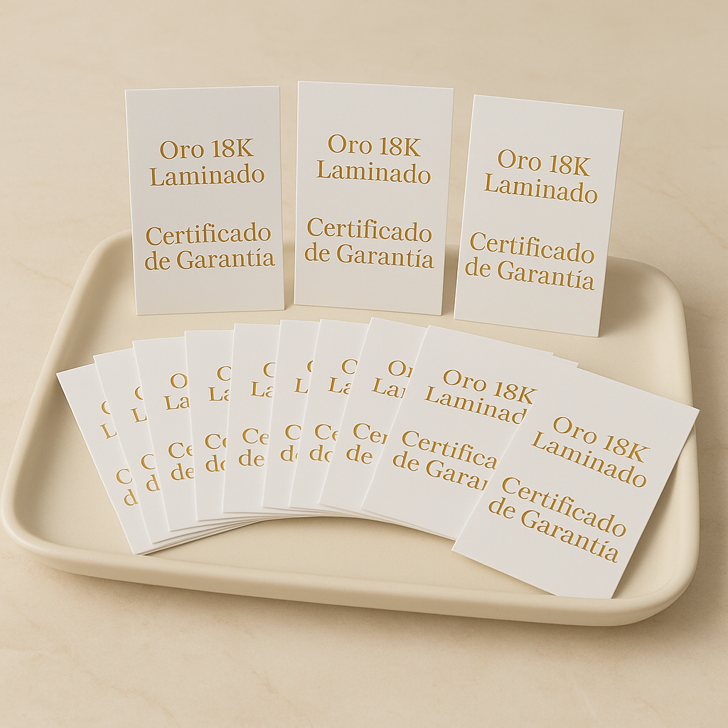 Certficado de garantía x 12 unidades