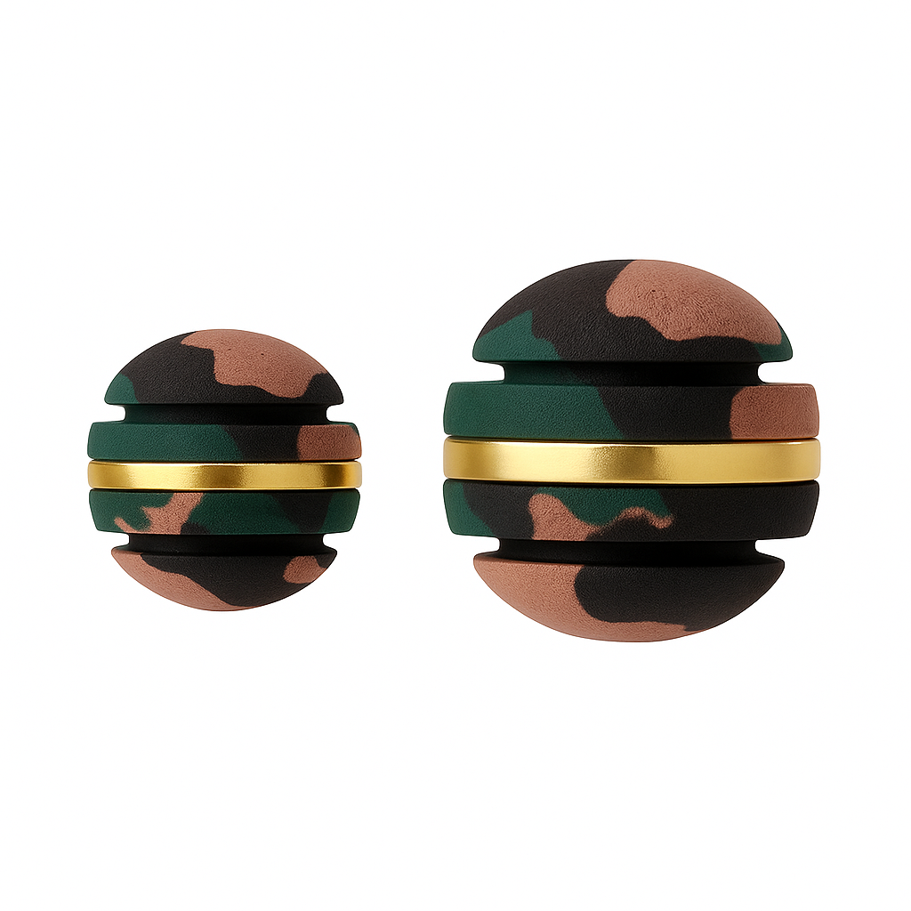 Neoprenos Camuflados militar Verde 1 Argolla x Paquete de 7 Unidades