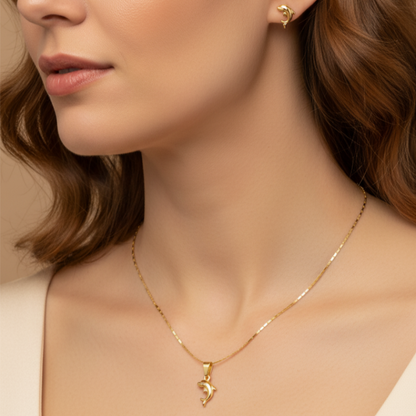 Set Cadena, dije y topitos Delfin