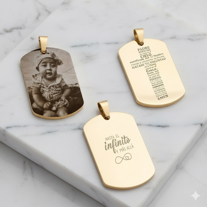 Dije Placa Fotograba Personalizable