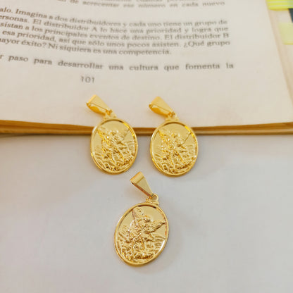 23112 - Dije Medalla San Miguel Arcangel concava