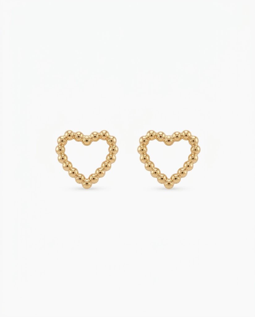 J30007 TOPOS CORAZÓN — ORO LAMINADO 18K