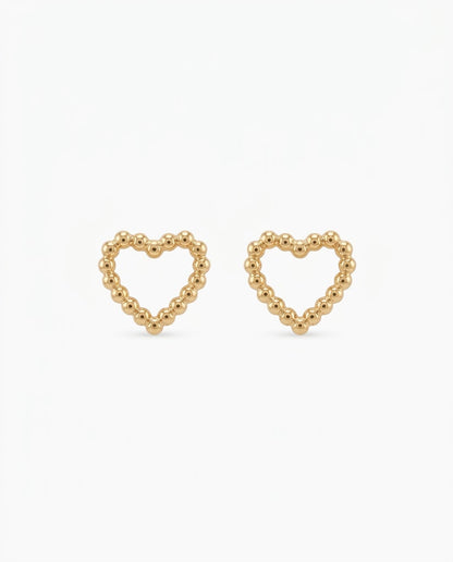 J30007 TOPOS CORAZÓN — ORO LAMINADO 18K