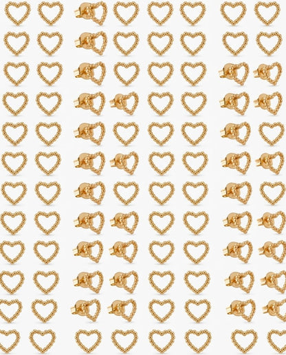 J30007 TOPOS CORAZÓN — ORO LAMINADO 18K