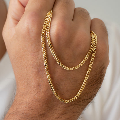 40028 - Cadena Cubana Plana 2.5 mm 65 Cms