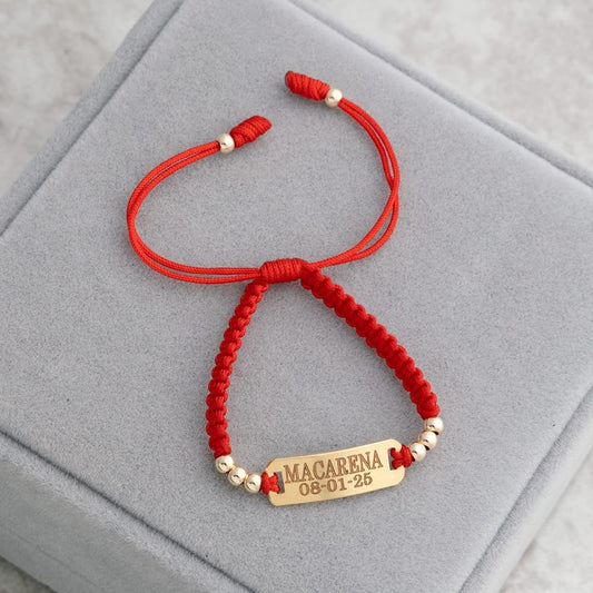 M067 - Manilla Balines lisos con Placa Personalizable