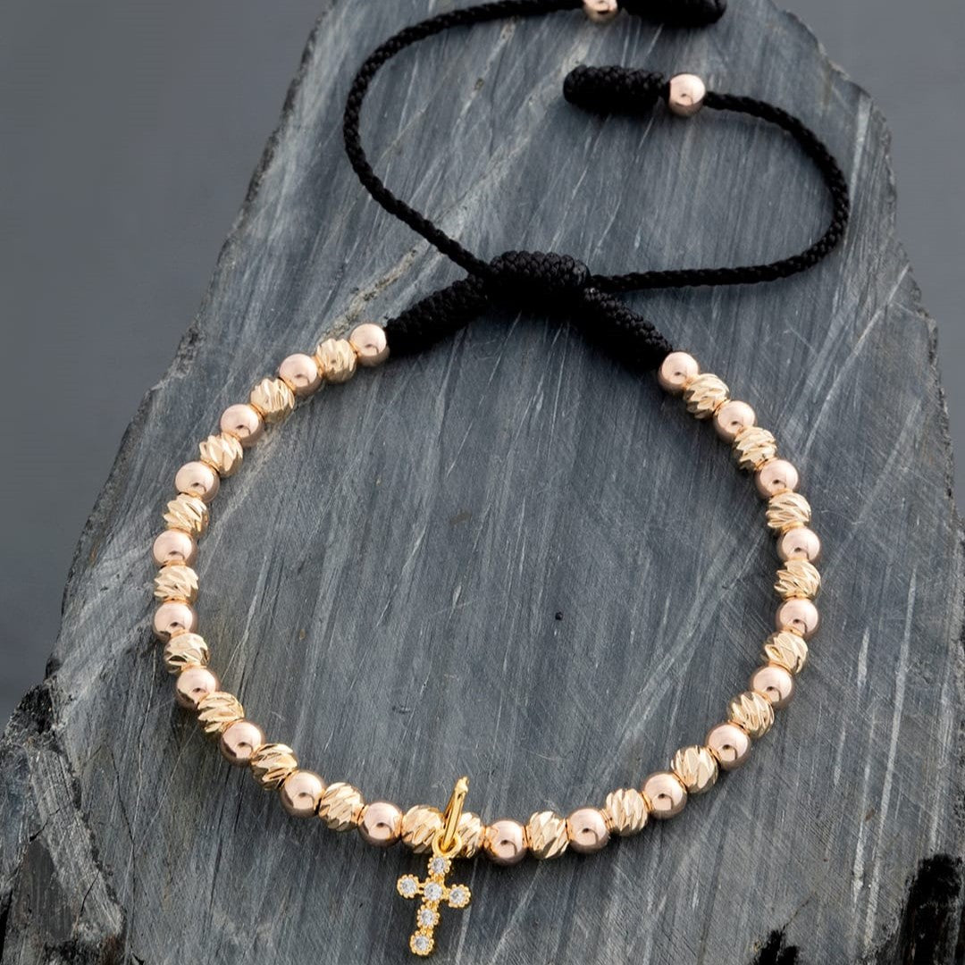 M107 - Manilla completa en Balines varios con dije Cruz