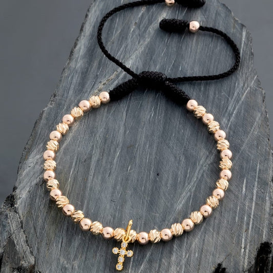 M107 - Manilla completa en Balines varios con dije Cruz