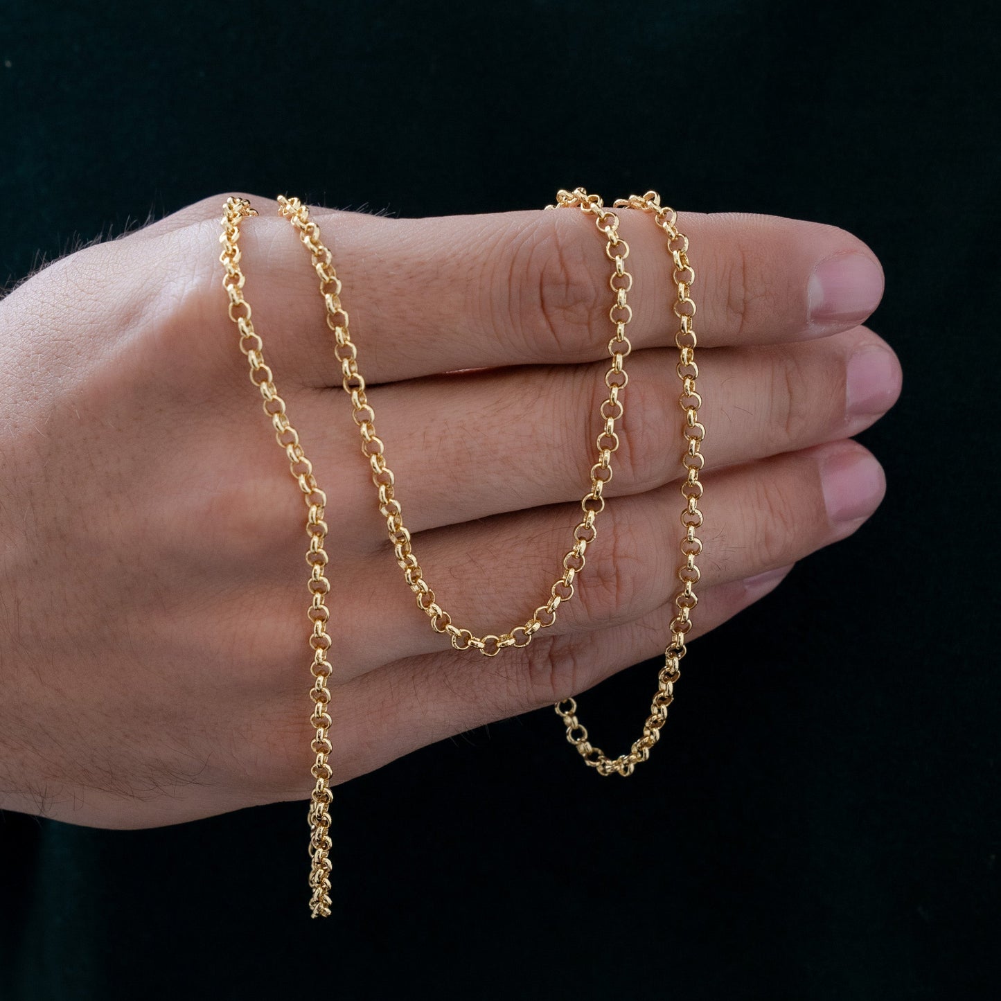 43058 - Cadena Aros 3 mm 65 cms