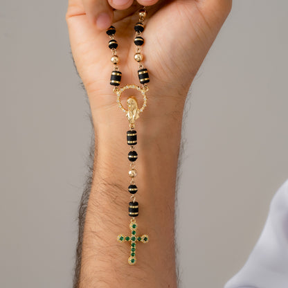 25555C - Crucero Virgen Con Circonias Cristal