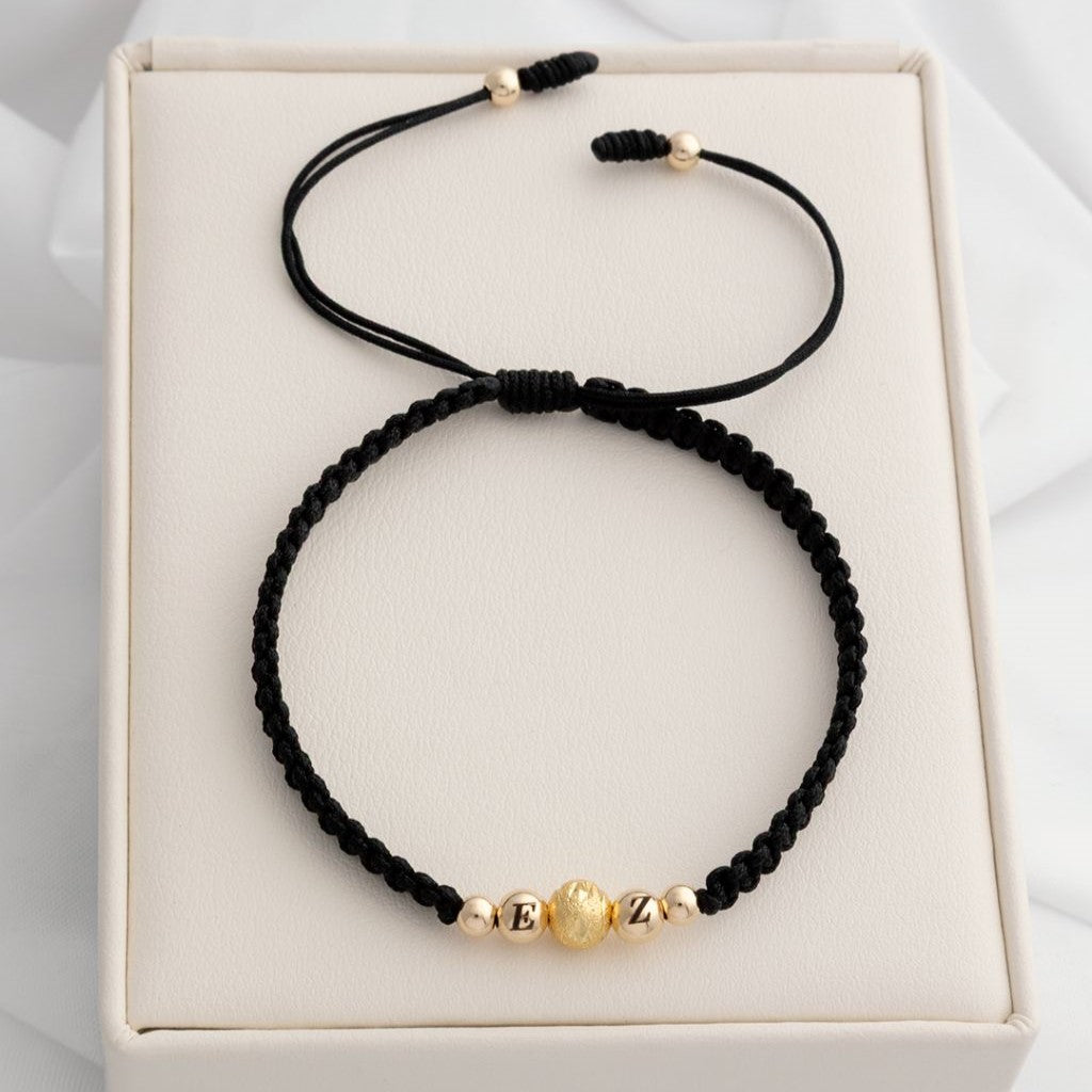 M035 - Manilla con balines con letras personalizable