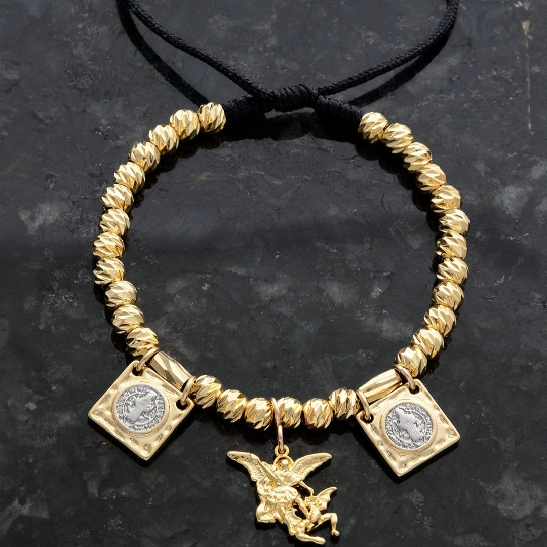 M053 - Manilla Balines Escapularios y Silueta San Miguel