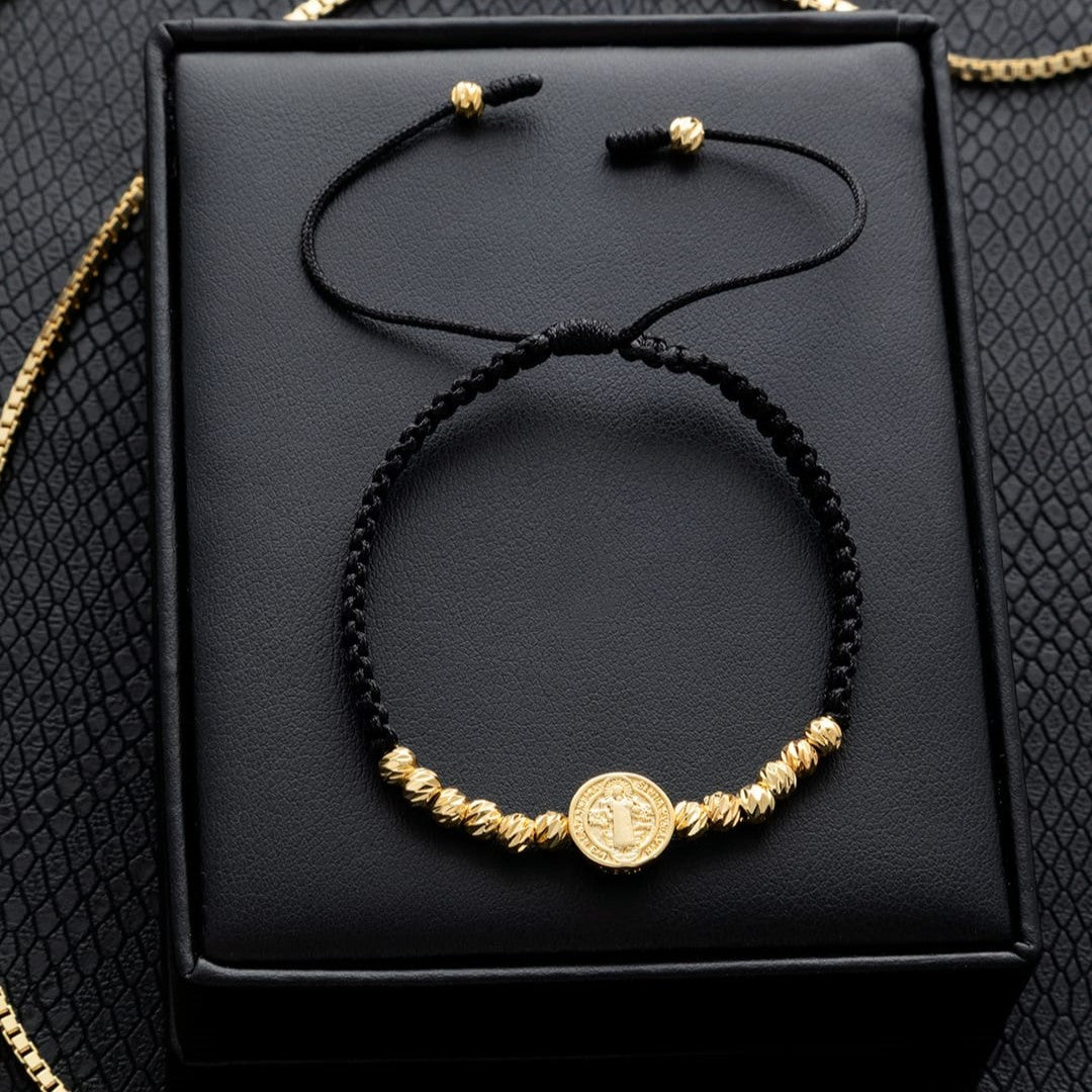 M058 - Manilla Balines diamantados y herraje San Benito