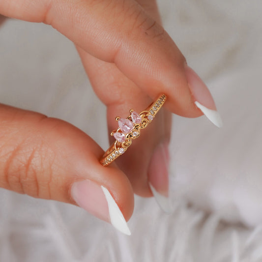 13055 - Anillo Pink Real Ajustable + Empaque