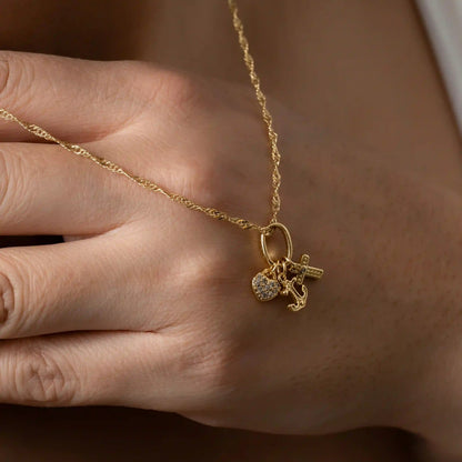 20003 - Dije Tres Gracias Con Circonias