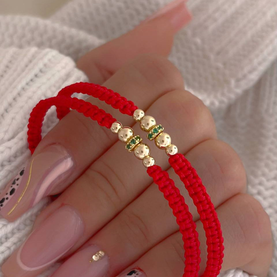 MP110 - Par manillas balines lisos y rondeles