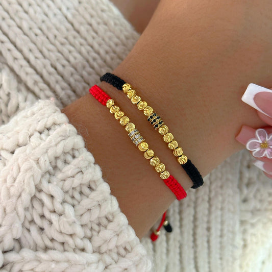 MP112 - Par manillas balines Italianos y rondeles con circones