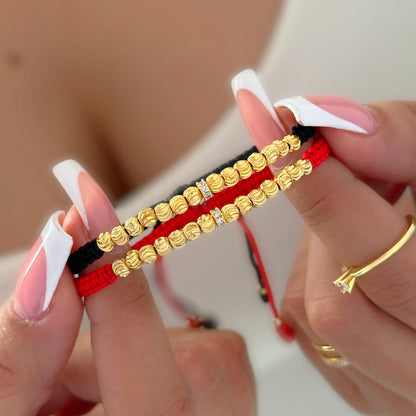 MP113 - Par manillas balines Italianos y rondel con circones