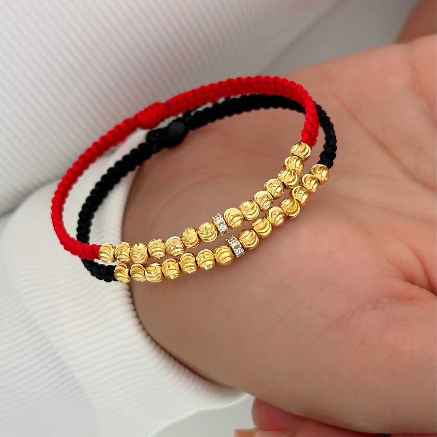 MP113 - Par manillas balines Italianos y rondel con circones