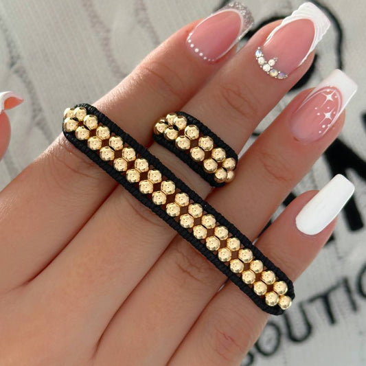 MC02 - Combo Manilla y Anillo Balines Doble Linea