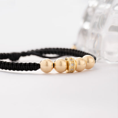 M085 - Manilla Balines y herraje Rondel Cristal Grueso