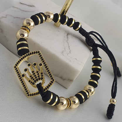 23087N - Dije Rolex Marco Circonias Negro