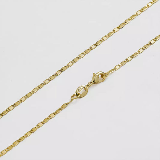 44293 - Cadena Escalera Delgada Plana Lisa 65cm