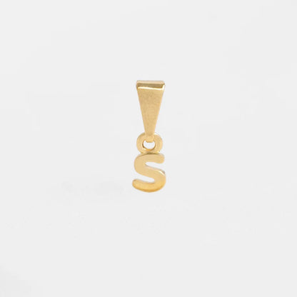 26360S - Dije Silueta Letra S Lisa Mini