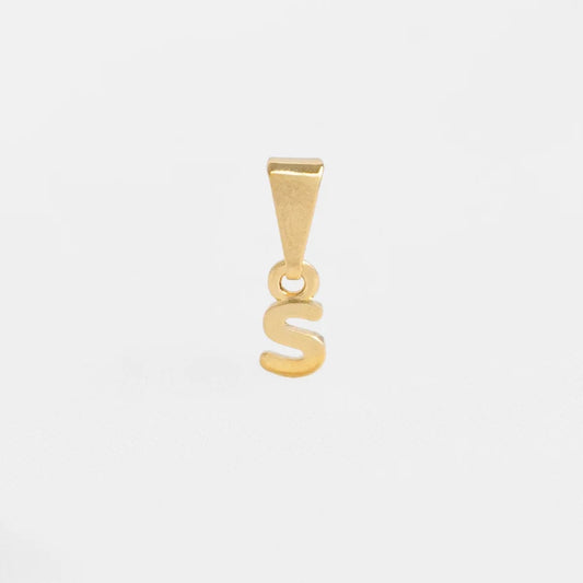 26360S - Dije Silueta Letra S Lisa Mini