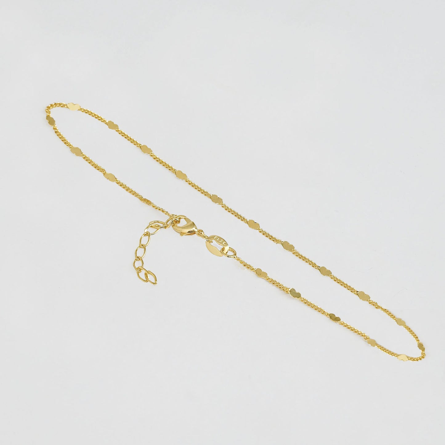 54019 - Tobillera Cubana Love 23Cms