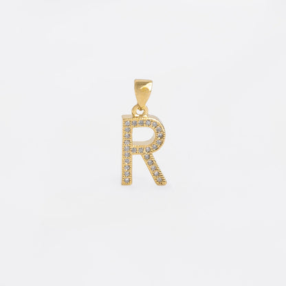 24360R - Dije Silueta Letra R Grande