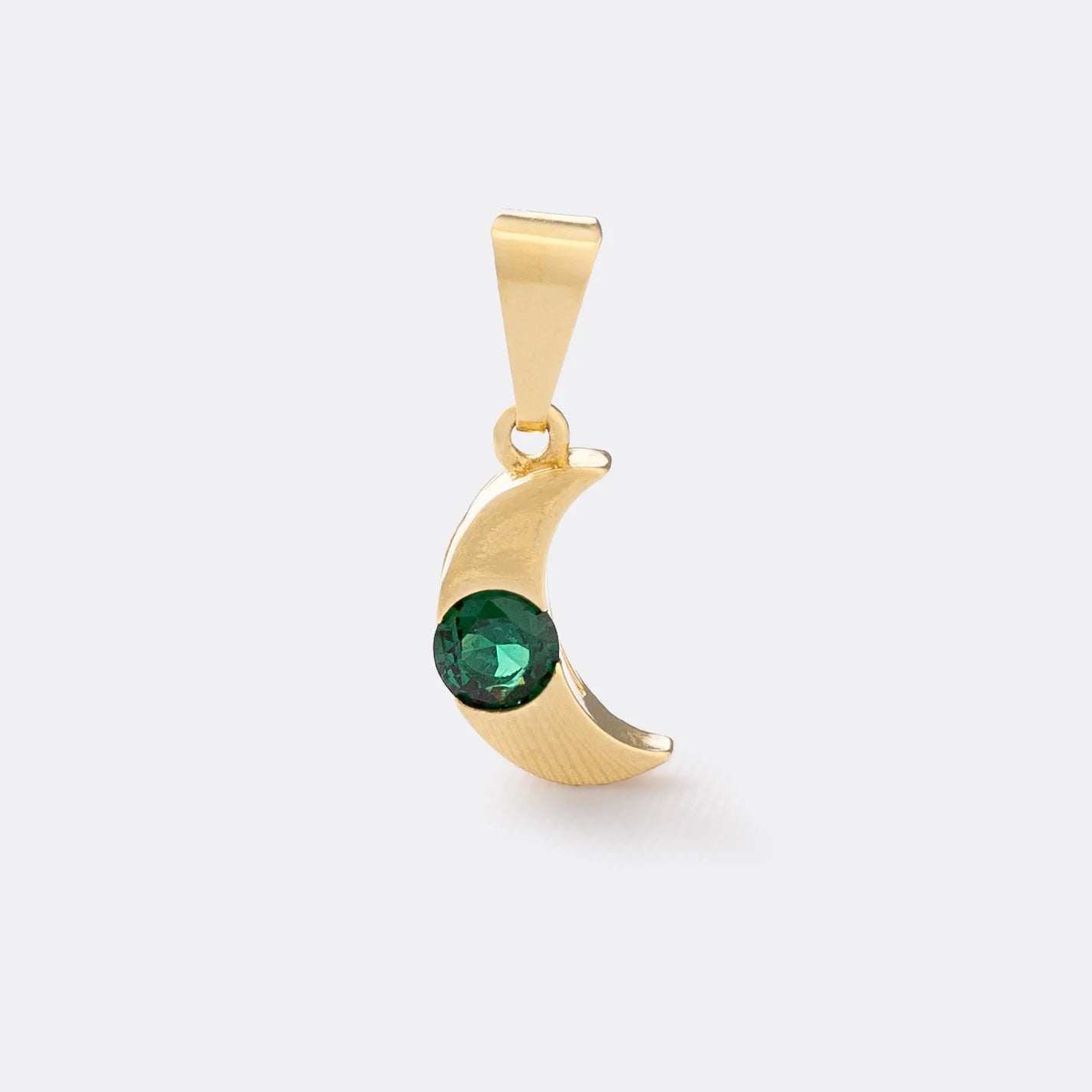 23069V - Dije Luna Circonia VERDE