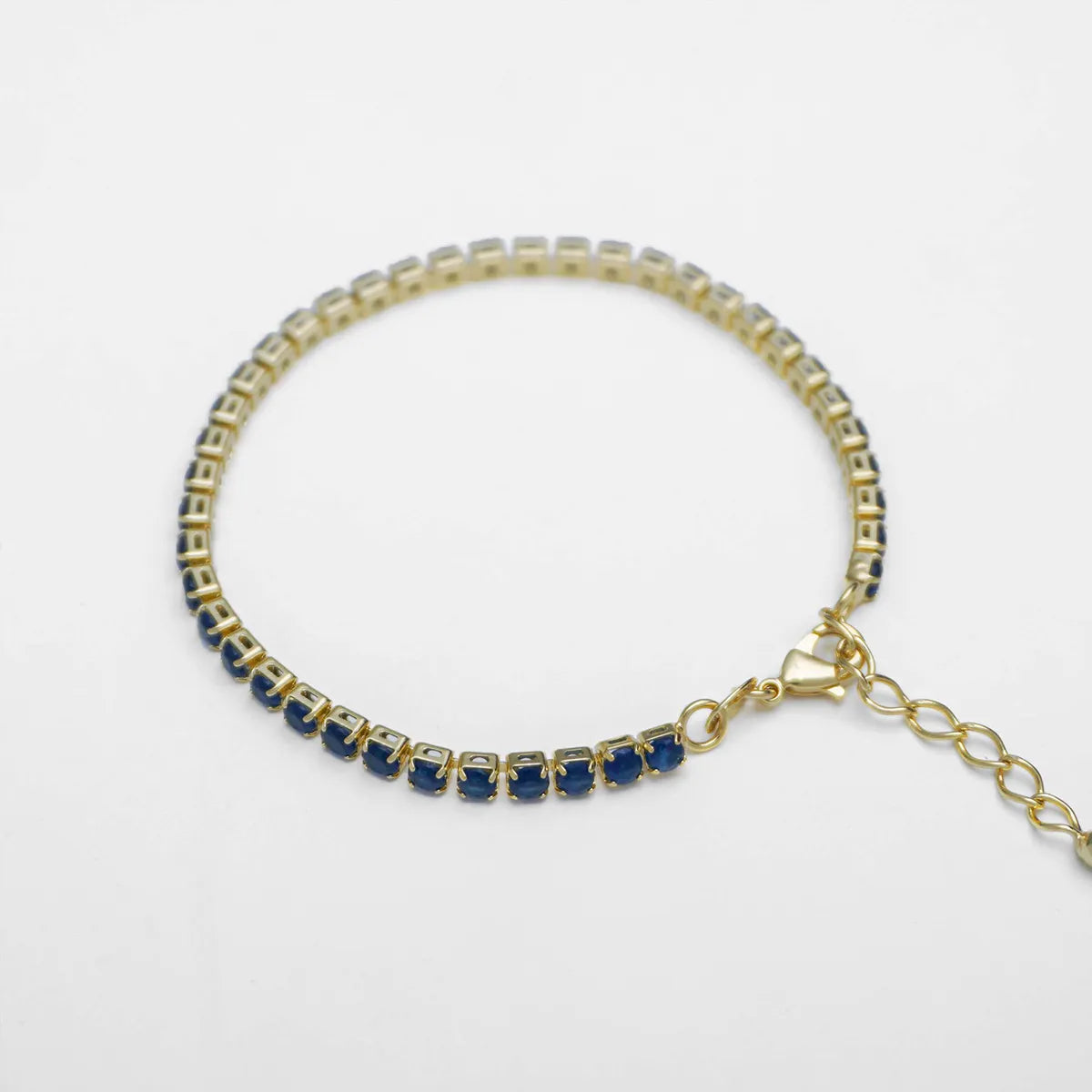 54001A - Pulsera Circonias Azul Unisex