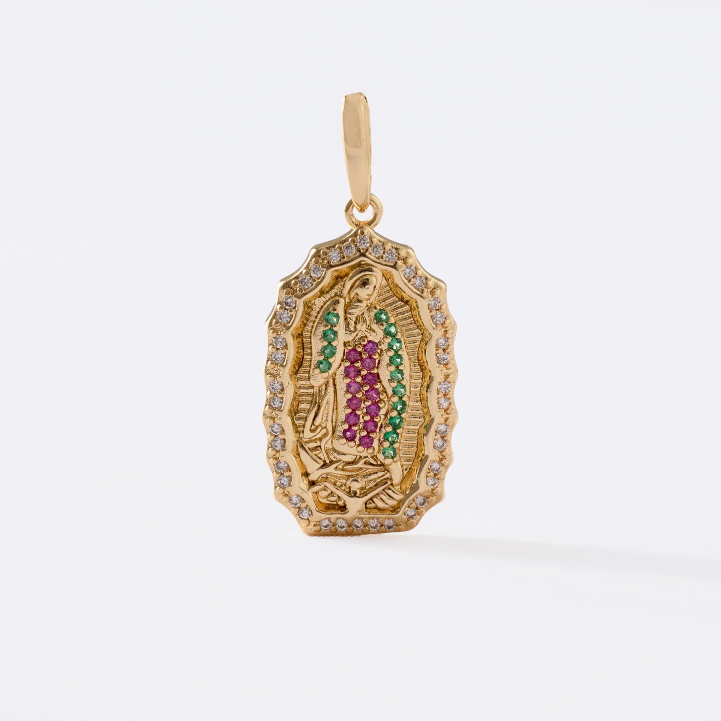 J23319CL - Dije Medalla de Guadalupe de colores