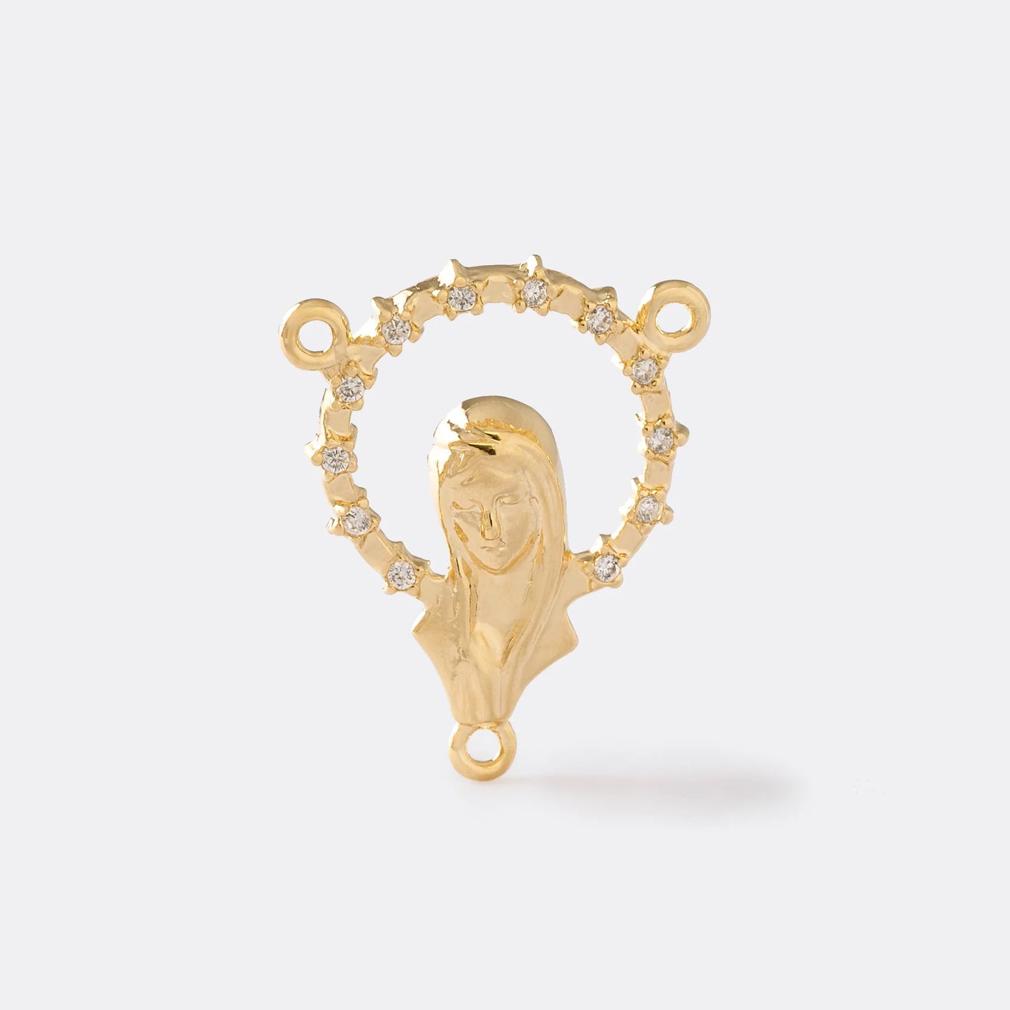 25555C - Crucero Virgen Con Circonias Cristal