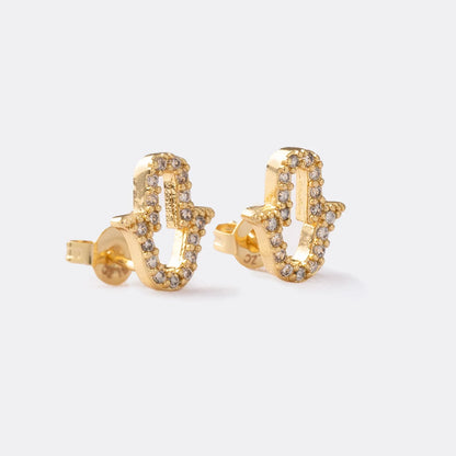 34248 - Topitos Mano Hamsa Circonias