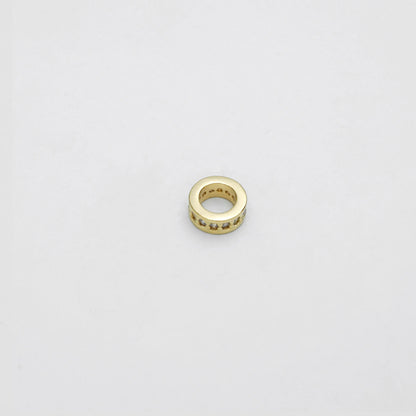 22799C - Herraje Rondel Circonias 1 Linea 8 mm Cristal