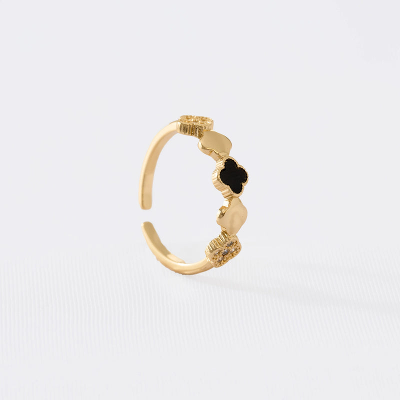 J13104 - Anillo Duality Clover Ajustable
