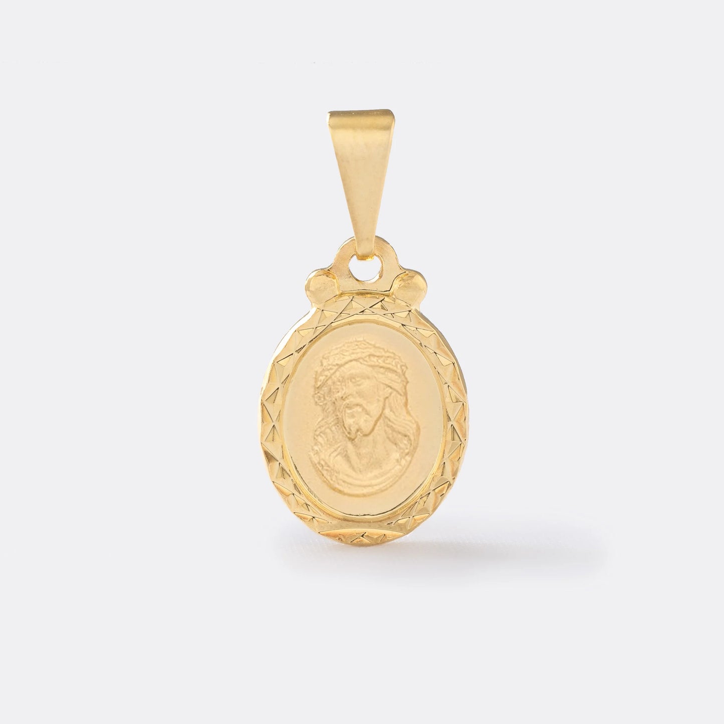 23125 - Dije Sagrado Rostro B. Diamantado 2 cms