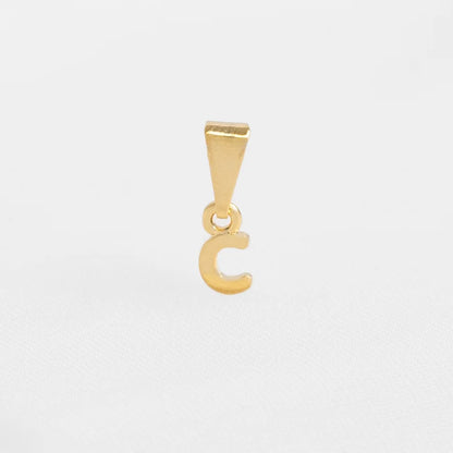 26360C - Dije Silueta Letra C Lisa Mini
