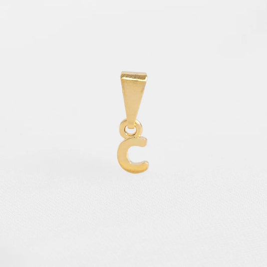 26360C - Dije Silueta Letra C Lisa Mini