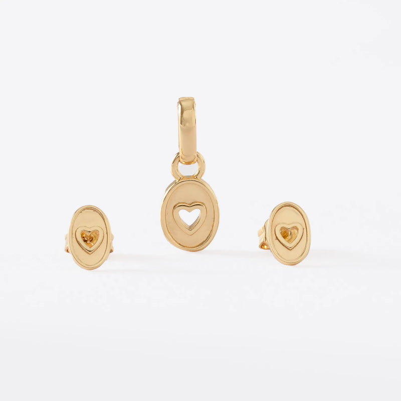 60000 - Conjunto Corazón Golden Love