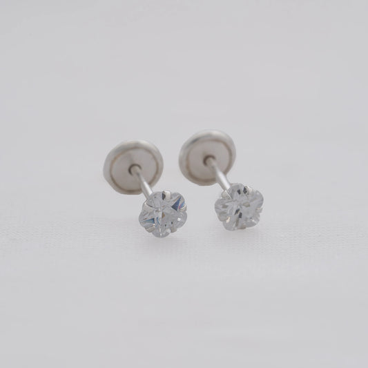 S-35009 - A Topo Solitario Circon Estrella 5mm